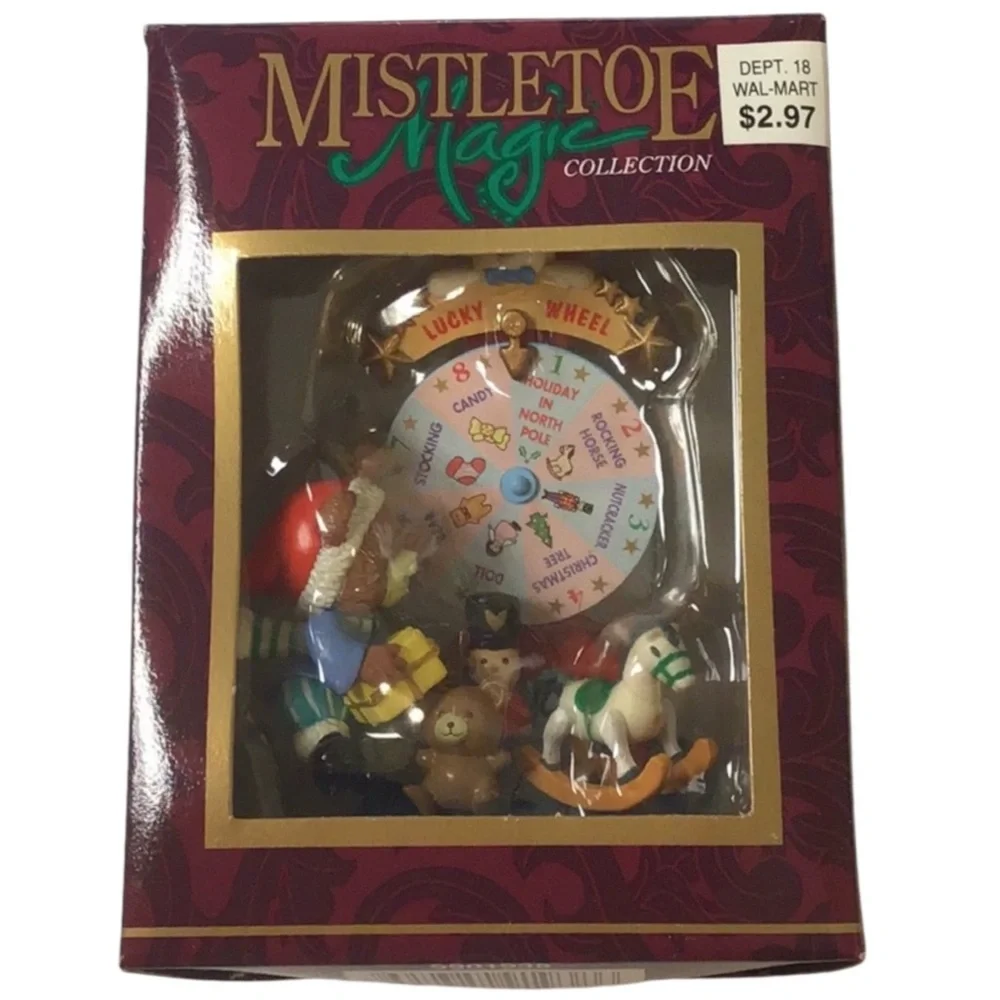 Mistletoe Magic “Lucky Wheel” Christmas Ornament